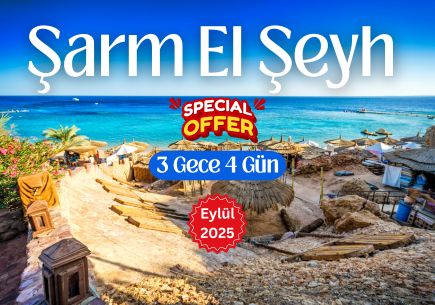 Şarm El Şeyh 3 Gece 4 Gün  (Eylül'den)